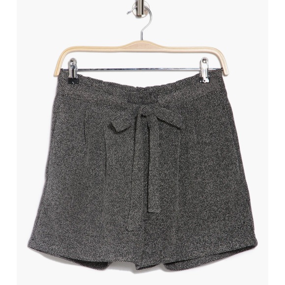 DR2 Women's High Waist Tie Front Shorts - Charcoal - Picture 3 of 3